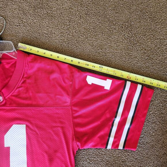 Mens Atlantis Ohio State Buckeyes OSU Football Team Jersey Red Sz M 100% Poly - Picture 10 of 11